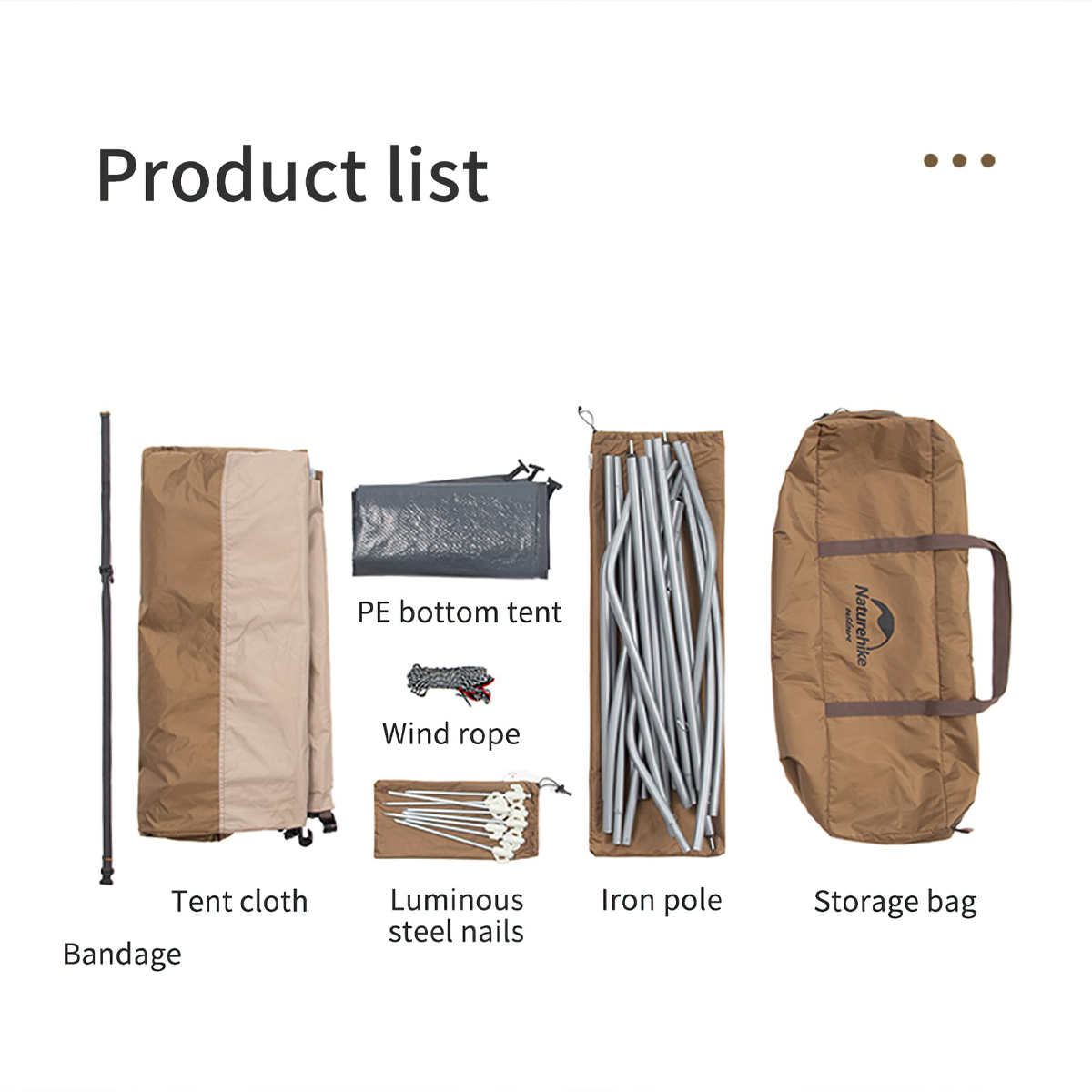 Naturehike NH21ZP005 Lều nhà tắm Shower changing tent