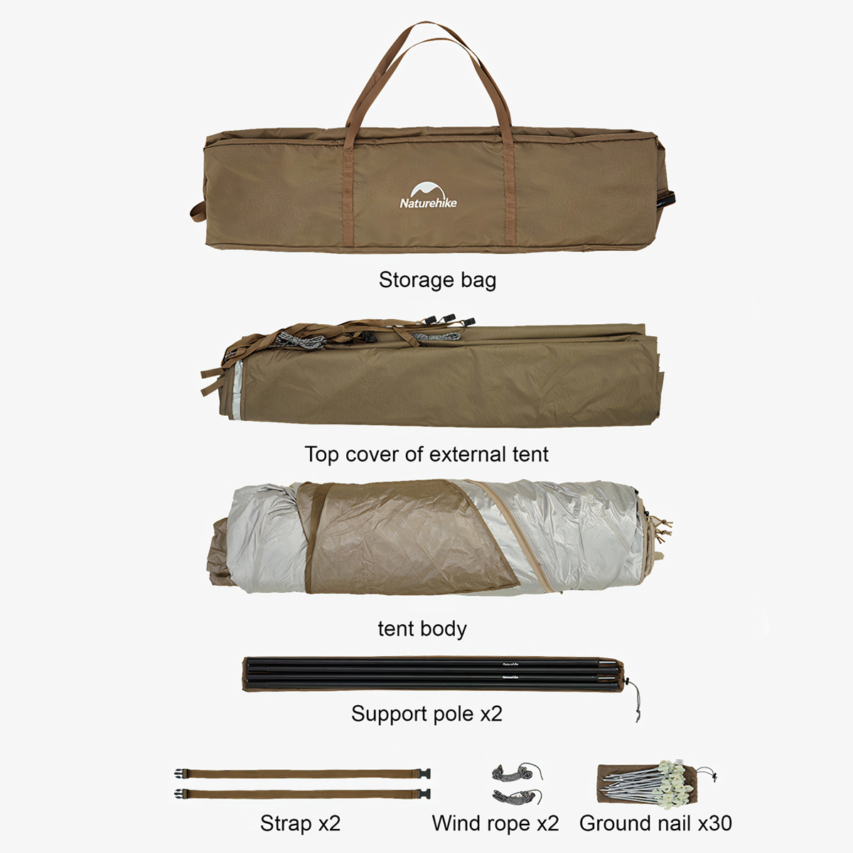 Naturehike Lều Trung Tâm Cắm Trại Glamping Cho 2 – 3 Người Cloud vessel fast tunnel tent