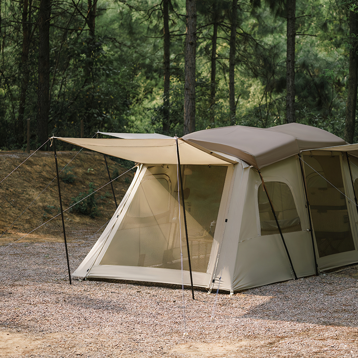 Naturehike Lều Trung Tâm Cắm Trại Glamping Cho 2 – 3 Người Cloud vessel fast tunnel tent