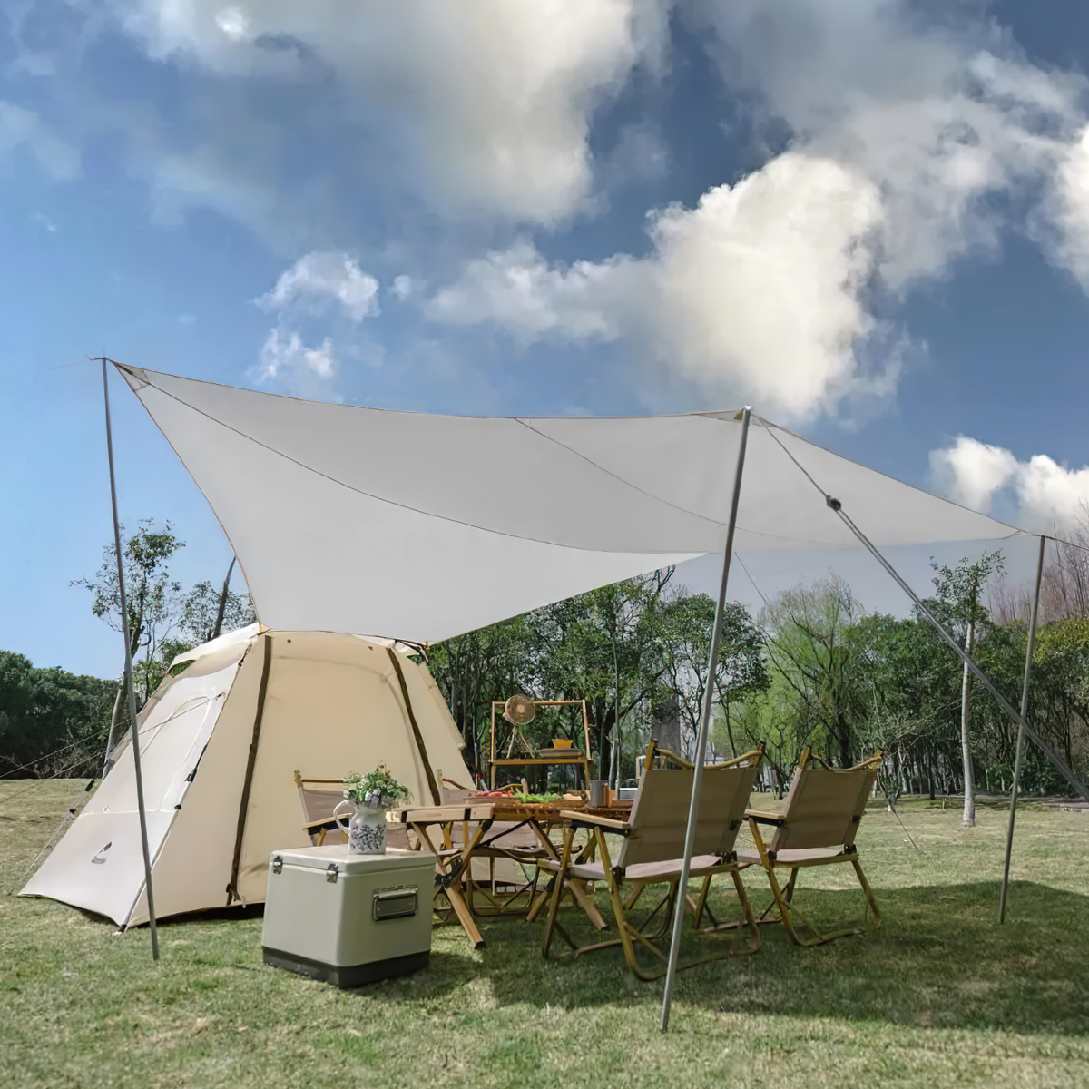 Naturehike Ango Lều Tự Bung 3 người Kèm Tăng Cắm Trại