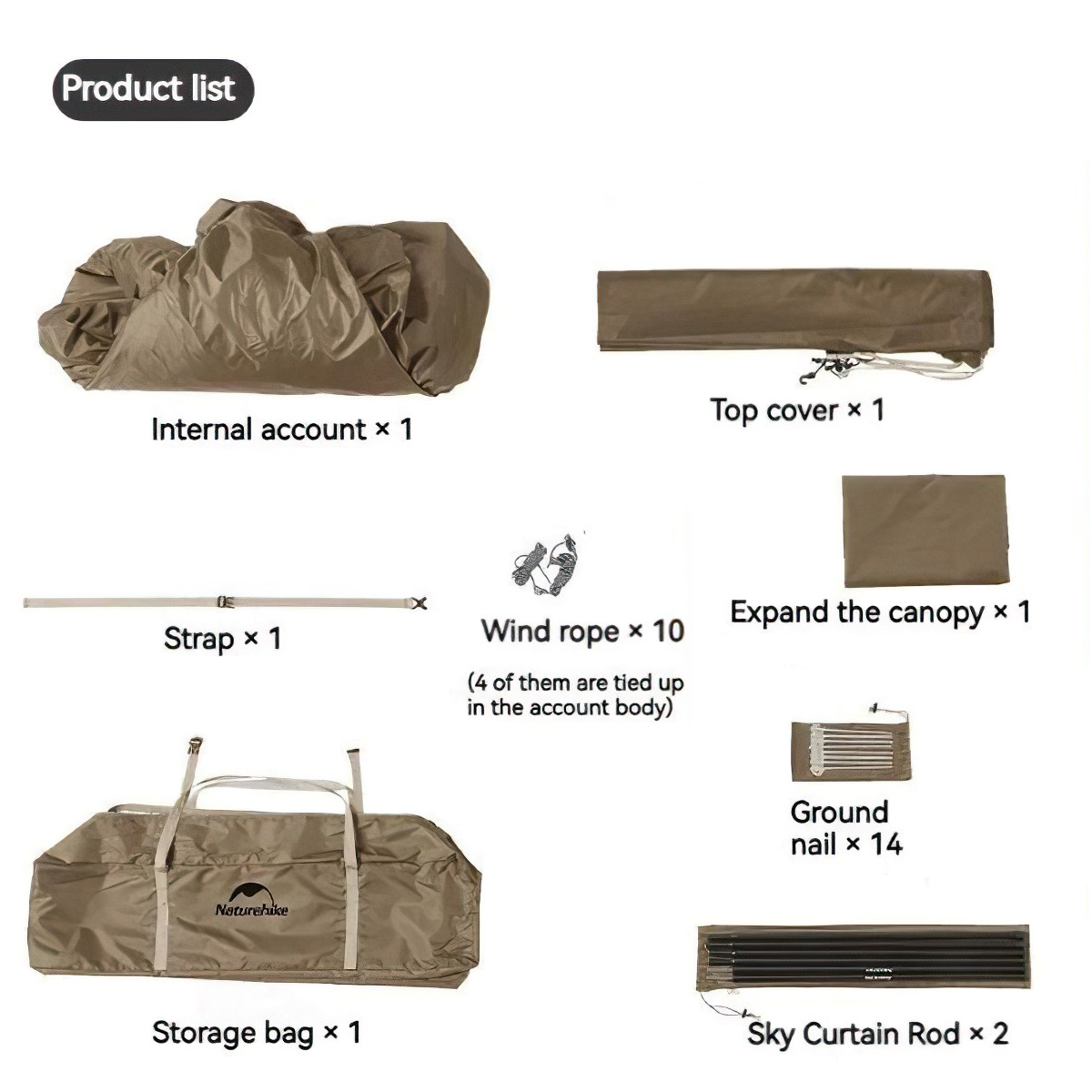 Naturehike Lều Tự Bung Cắm Trại 2 – 4 Người – ( Lều Village 5.0 thế hệ 2 )