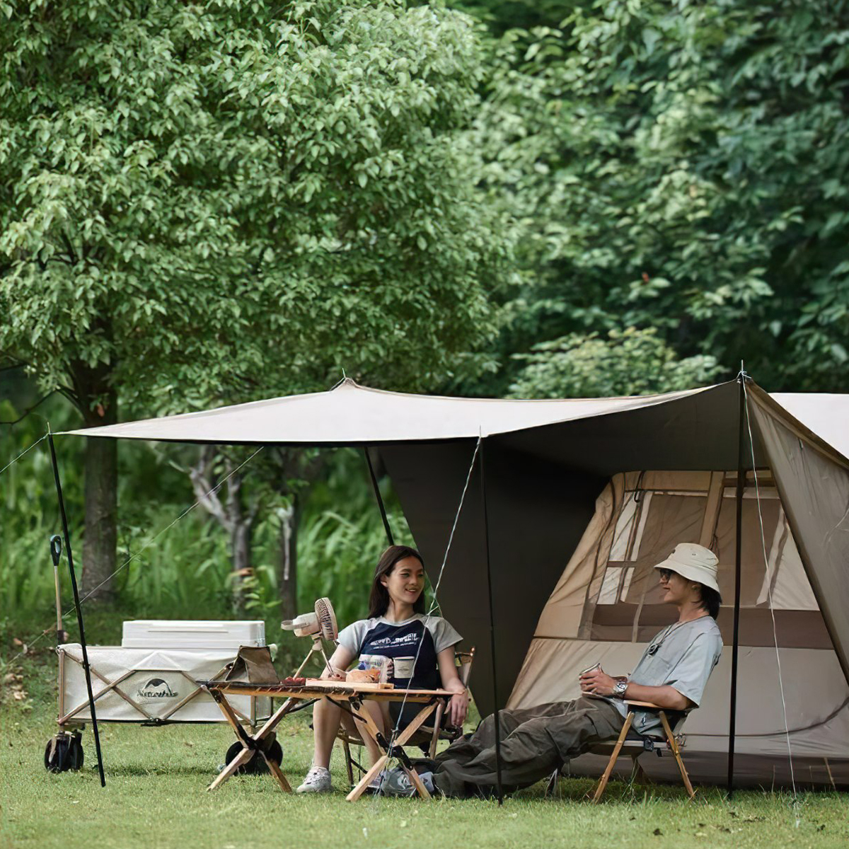 Naturehike Lều Tự Bung Cắm Trại 2 – 4 Người – ( Lều Village 5.0 thế hệ 2 )