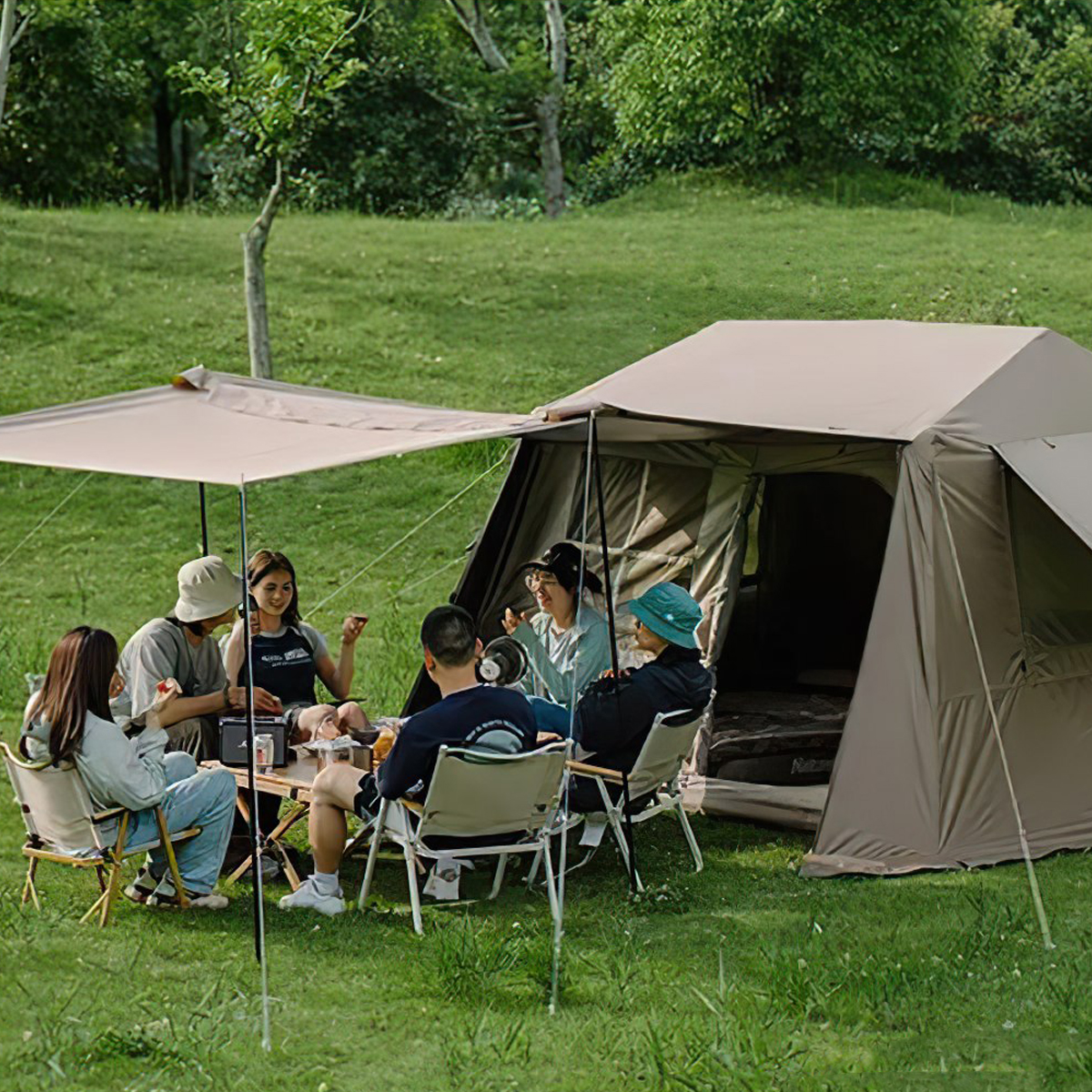 Naturehike Lều Tự Bung Cắm Trại 4 – 5 Người  – ( Lều Village 6.0 thế hệ 2 )