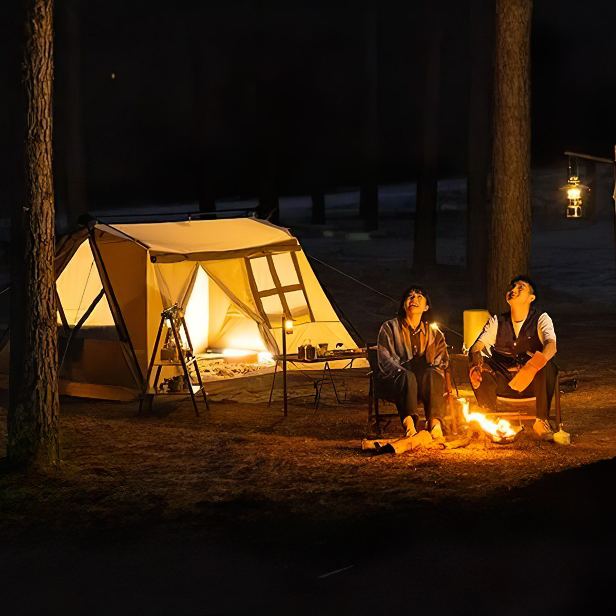 Naturehike Cnh22Zp029 Lều Vải Cotton Tự Động Cắm Trại Ngoài Trời