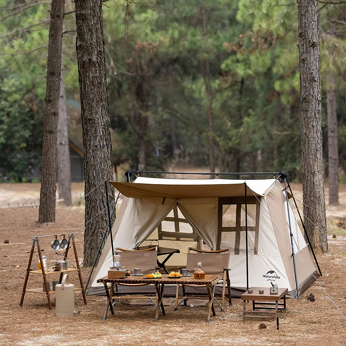 Naturehike Cnh22Zp029 Lều Vải Cotton Tự Động Cắm Trại Ngoài Trời