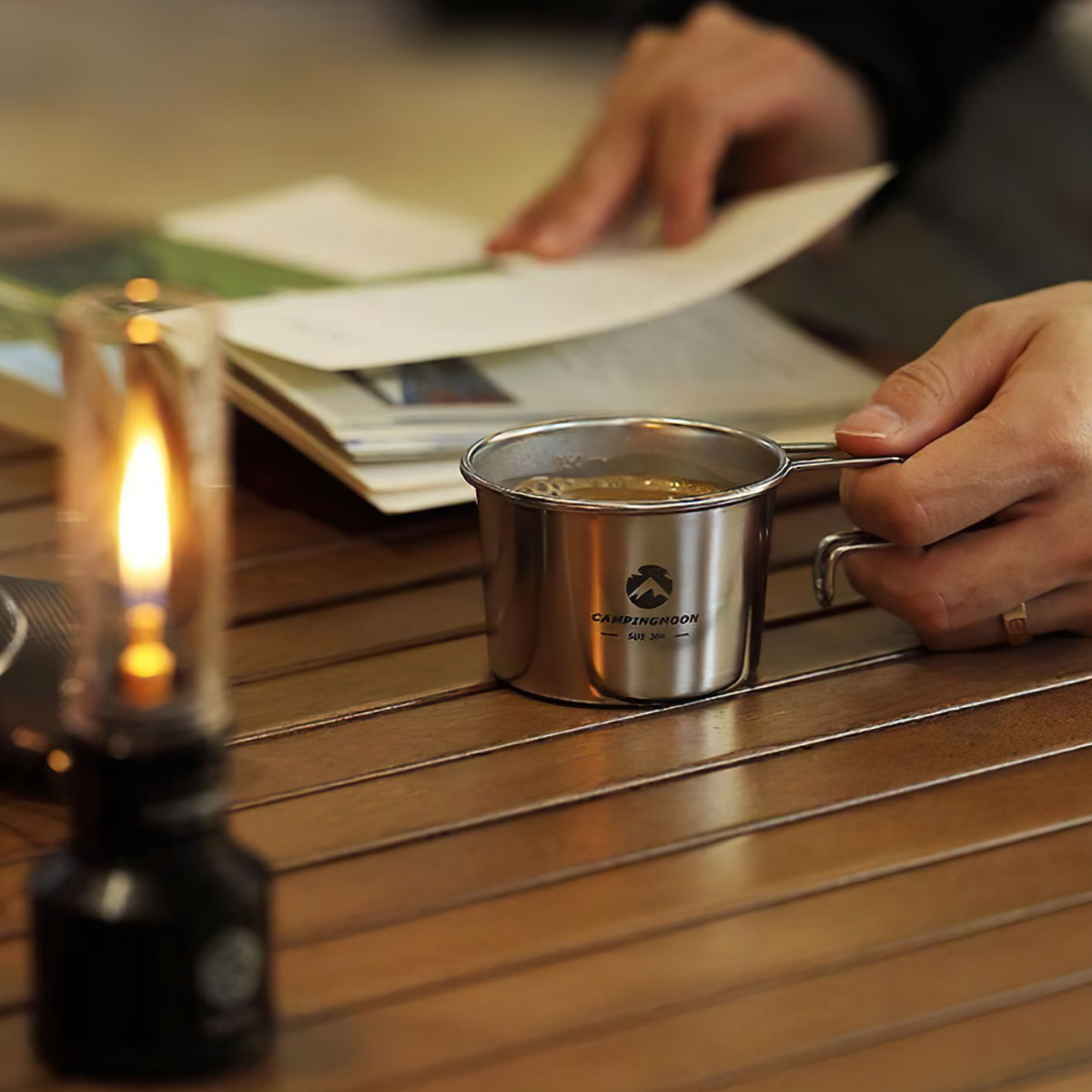 Ly, Cốc Uống Nước Cắm Trại Campingmoon S180 (160ml)