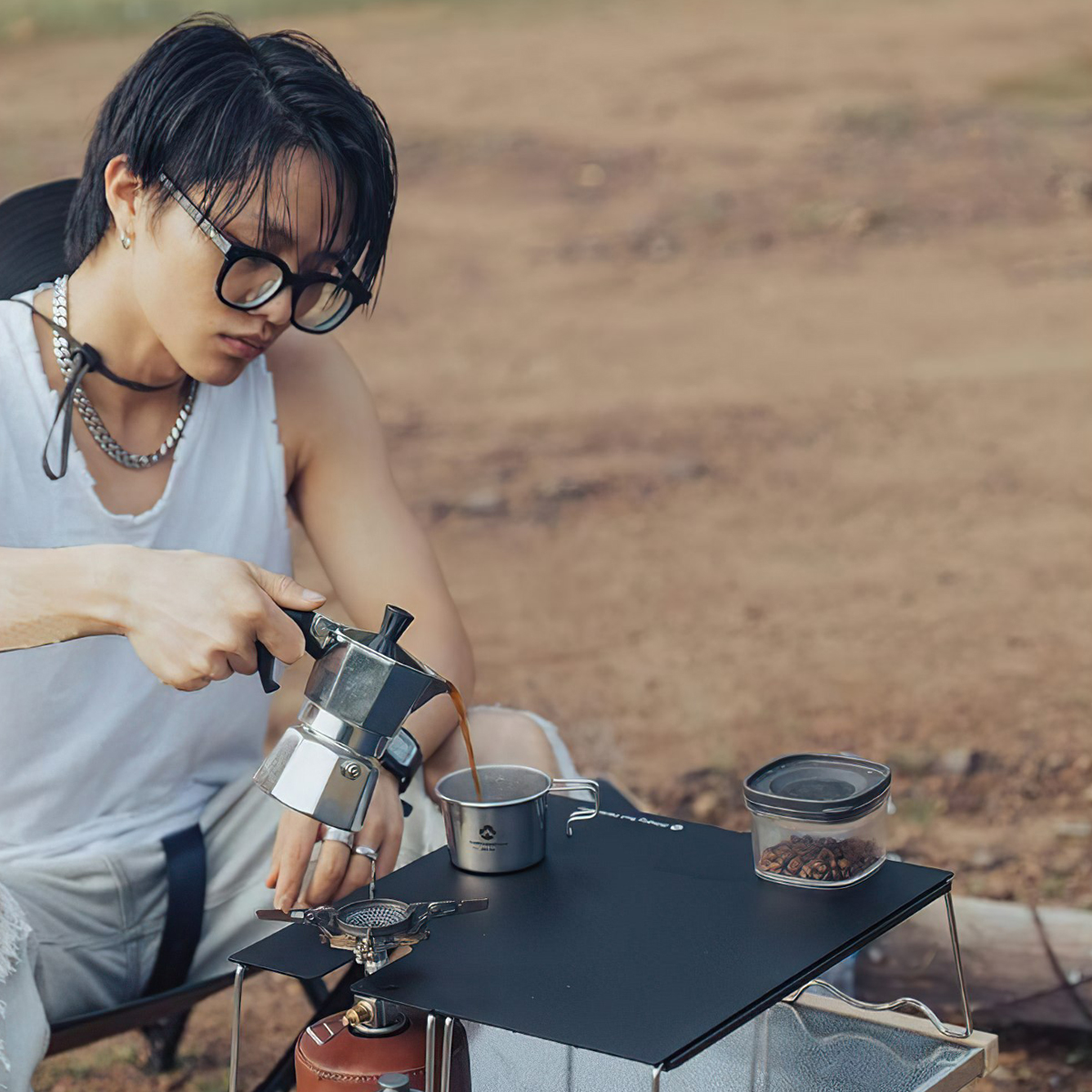 Ly, Cốc Uống Nước Cắm Trại Campingmoon S180 (160ml)