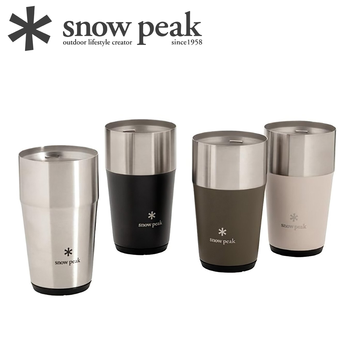 Ly Giữ Nhiệt Cắm Trại Du Lịch Văn Phòng Snowpeak Shimo Tumbler 470