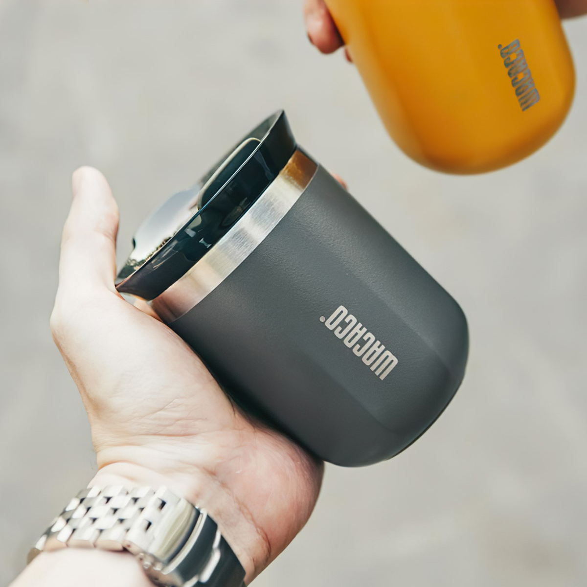 Ly Giữ Nhiệt Cắm Trại Du Lịch Wacaco Octaroma 180ml