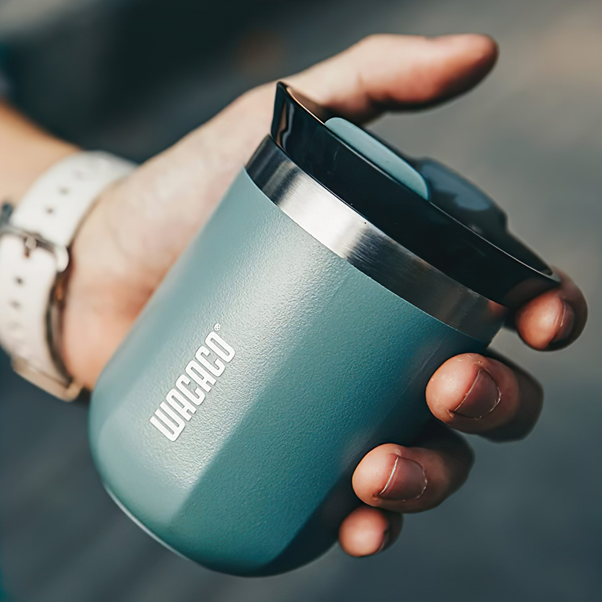 Ly Giữ Nhiệt Cắm Trại Du Lịch Wacaco Octaroma 180ml