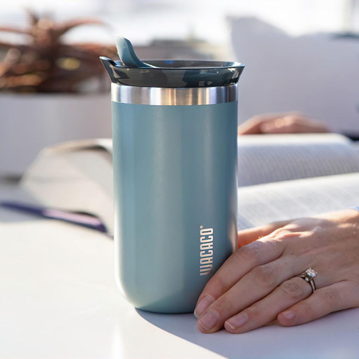 Ly Giữ Nhiệt Cắm Trại Du Lịch Wacaco Octaroma 300ml