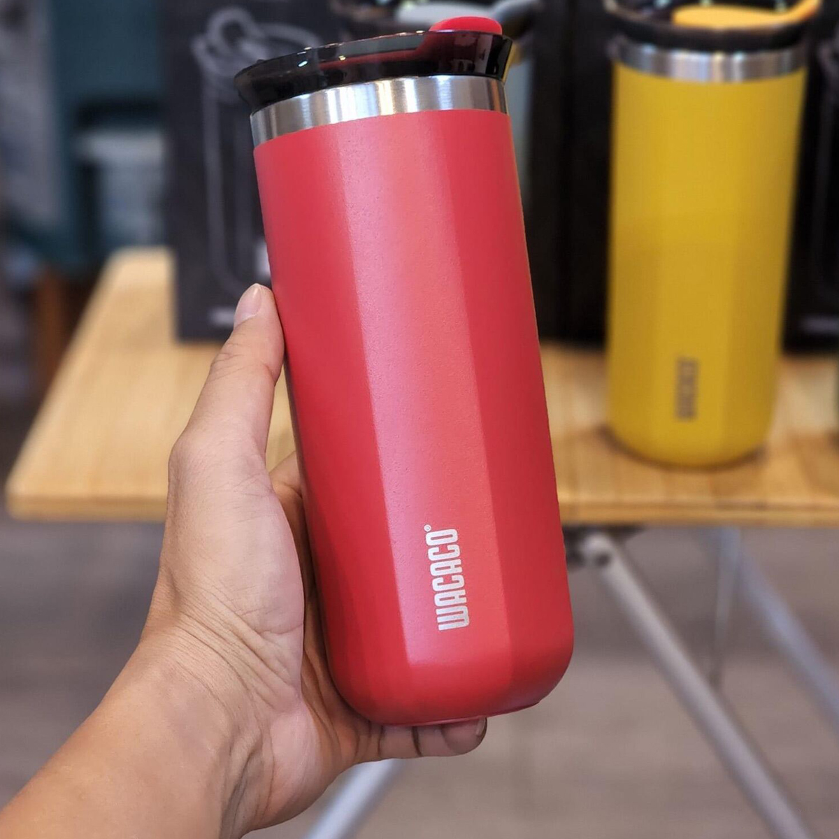 Ly Giữ Nhiệt Cắm Trại Du Lịch Wacaco Octaroma 435ml