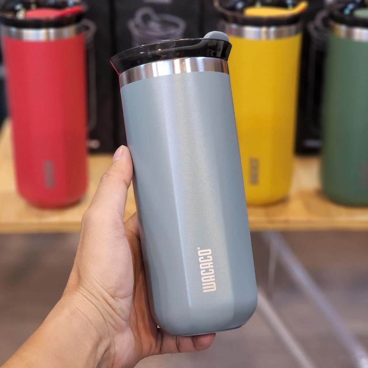 Ly Giữ Nhiệt Cắm Trại Du Lịch Wacaco Octaroma 435ml