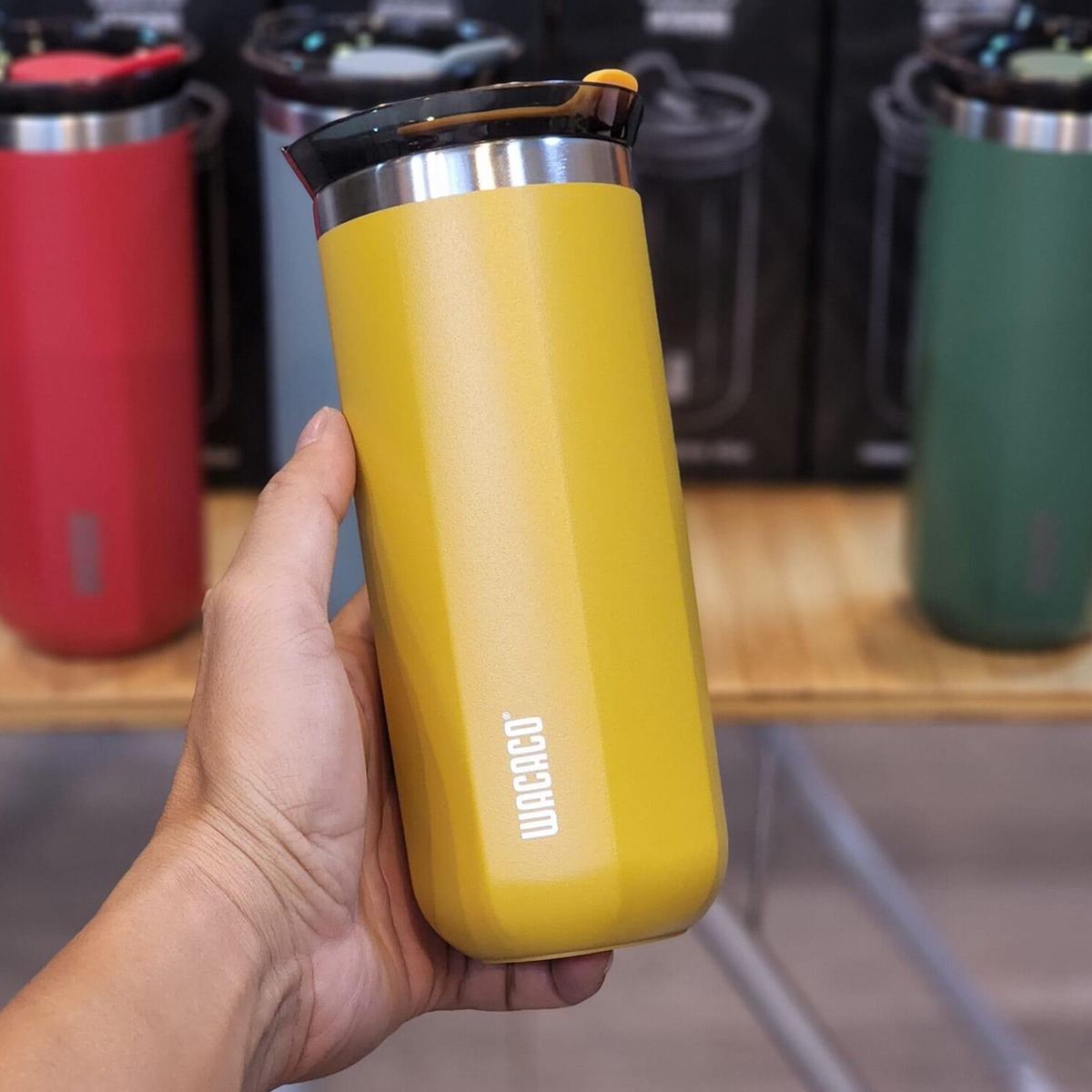 Ly Giữ Nhiệt Cắm Trại Du Lịch Wacaco Octaroma 435ml