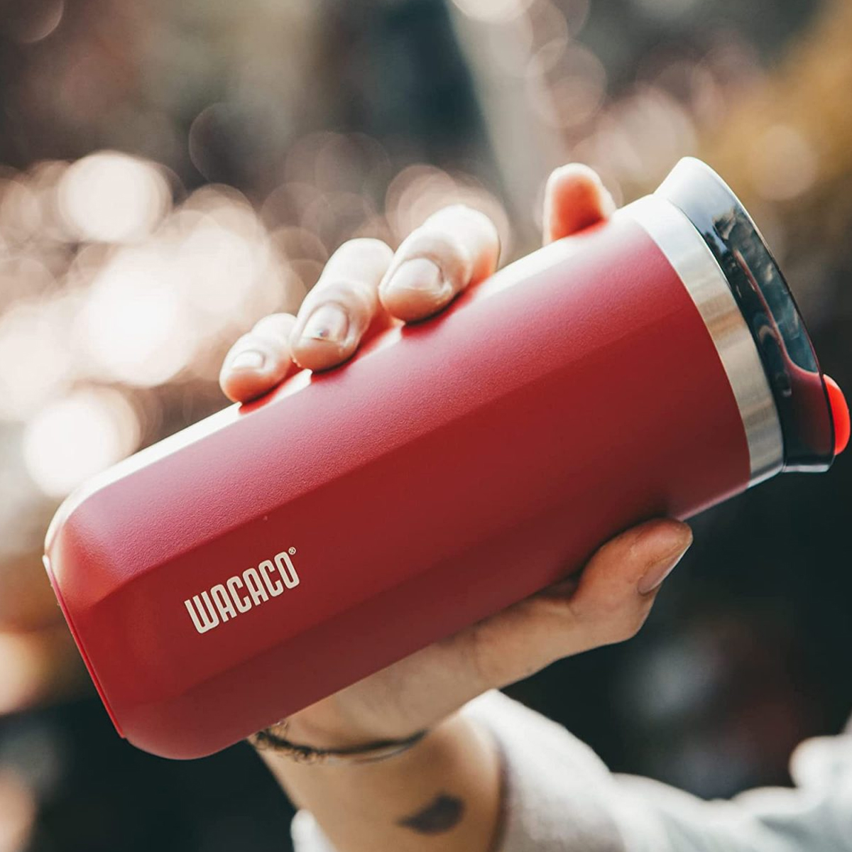 Ly Giữ Nhiệt Cắm Trại Du Lịch Wacaco Octaroma 435ml