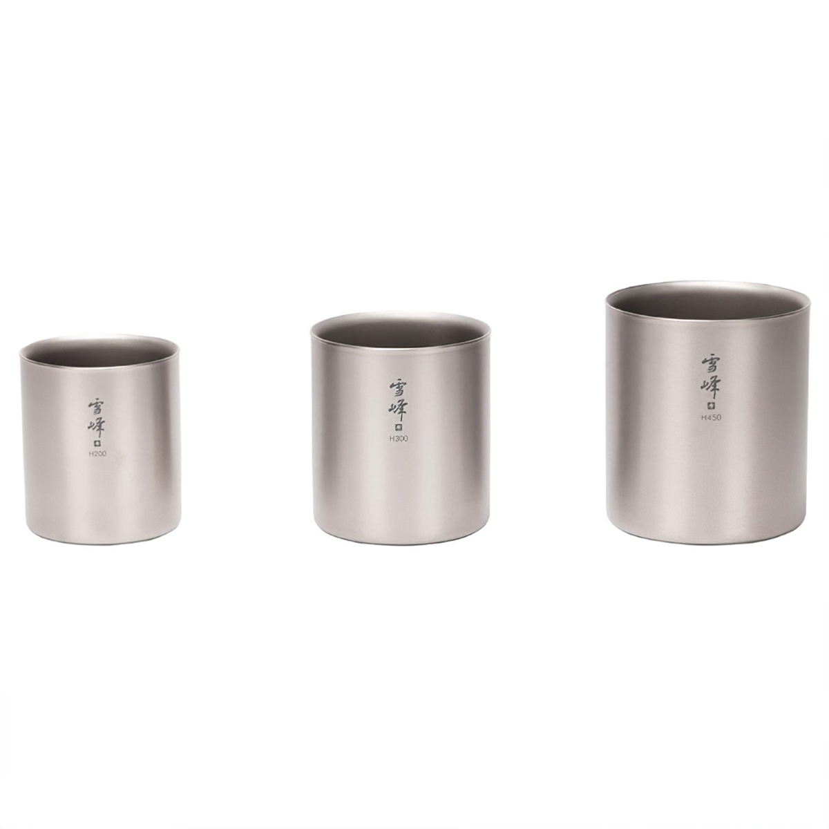 Ly Titanium 2 Lớp Giữ Nhiệt Snowpeak Ti-Double H200 - H450 Stacking Mug 200ml – 450ml