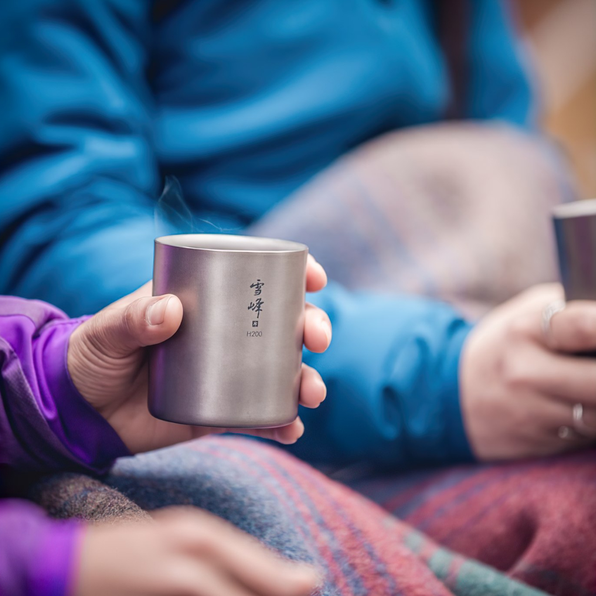 Ly Titanium 2 Lớp Giữ Nhiệt Snowpeak Ti-Double H200 - H450 Stacking Mug 200ml – 450ml