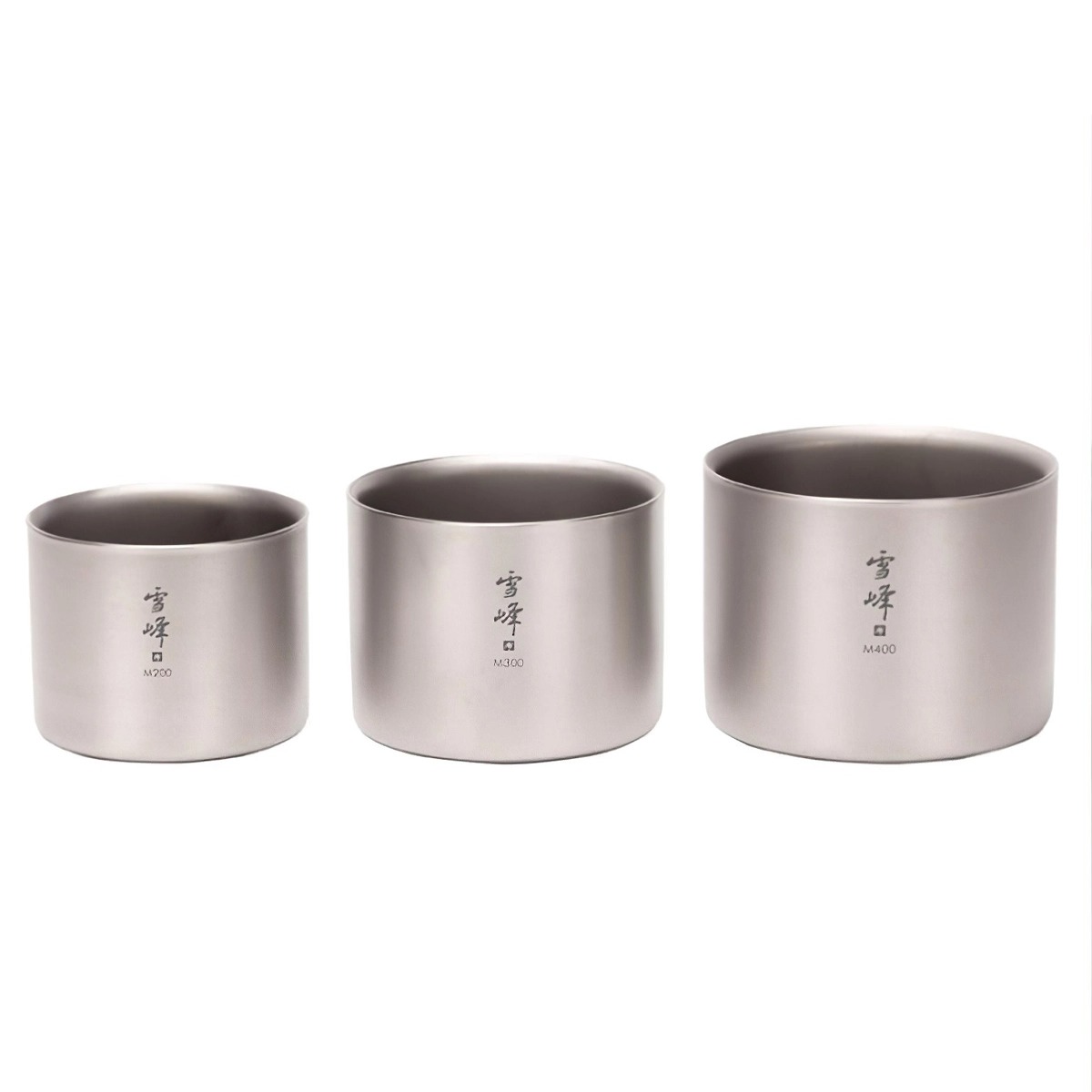 Snowpeak Ly Titanium 2 Lớp Giữ Nhiệt Ti-Double M200 – M400 Stacking Mug 200ml – 400ml