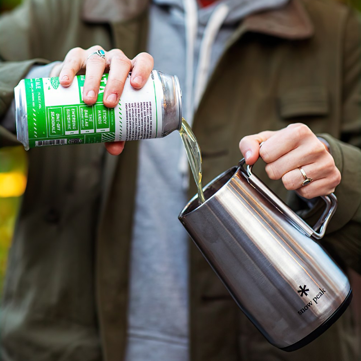 Snowpeak Ly Thép Không Gỉ Cách Nhiệt 2 Lớp Cắm Trại Du Lịch Shimo Stein 700Ml