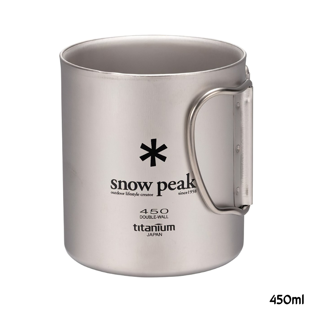 Snowpeak Ly Thép Không Gỉ Cách Nhiệt 2 Lớp Giữ Nhiệt Tốt Cắm Trại Du Lịch Ti-Double 200 – 450ml Mug