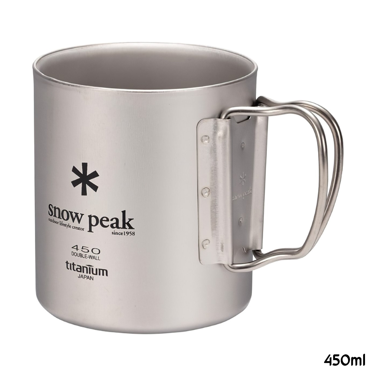 Snowpeak Ly Thép Không Gỉ Cách Nhiệt 2 Lớp Giữ Nhiệt Tốt Cắm Trại Du Lịch Ti-Double 200 – 450ml Mug