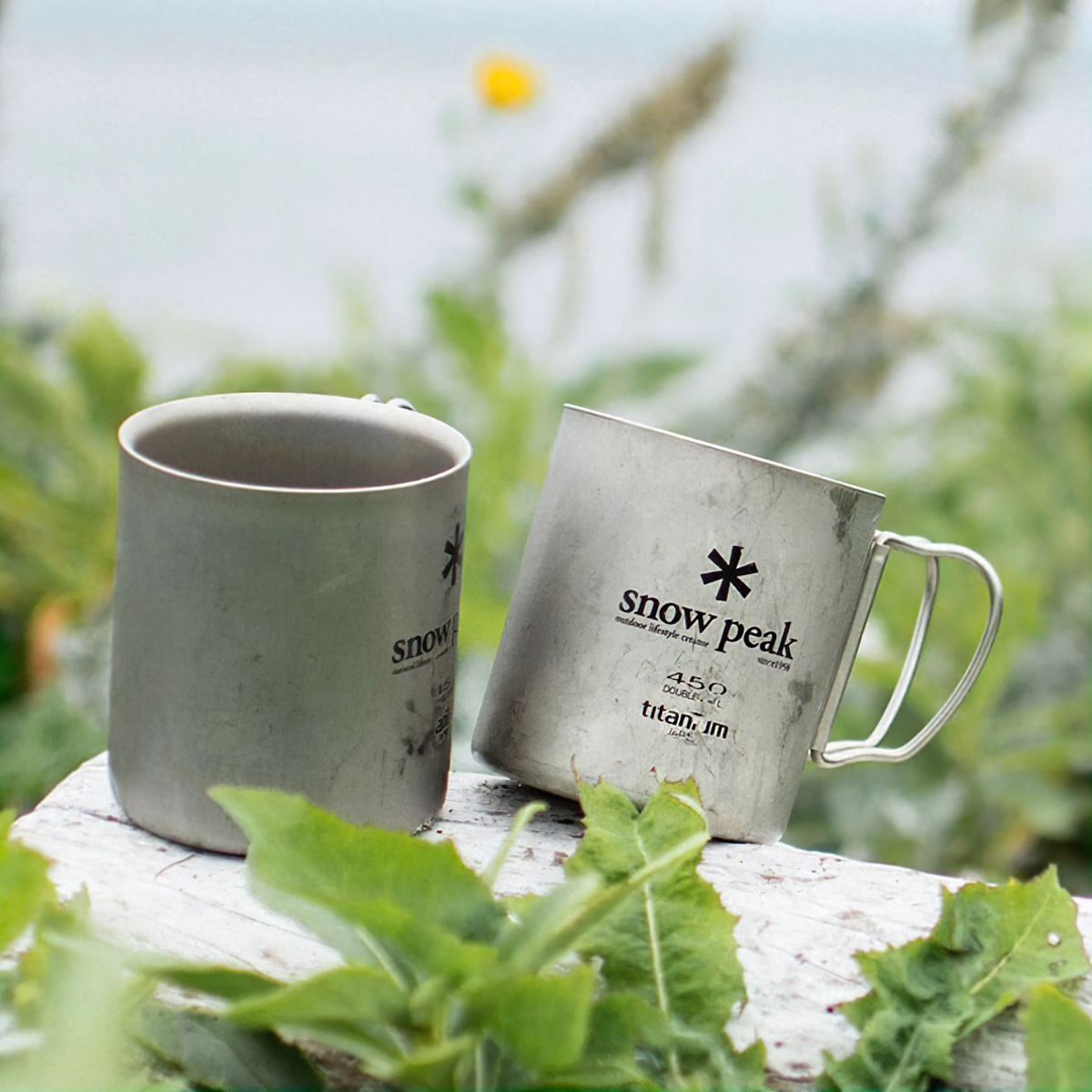 Snowpeak Ly Thép Không Gỉ Cách Nhiệt 2 Lớp Giữ Nhiệt Tốt Cắm Trại Du Lịch Ti-Double 200 – 450ml Mug