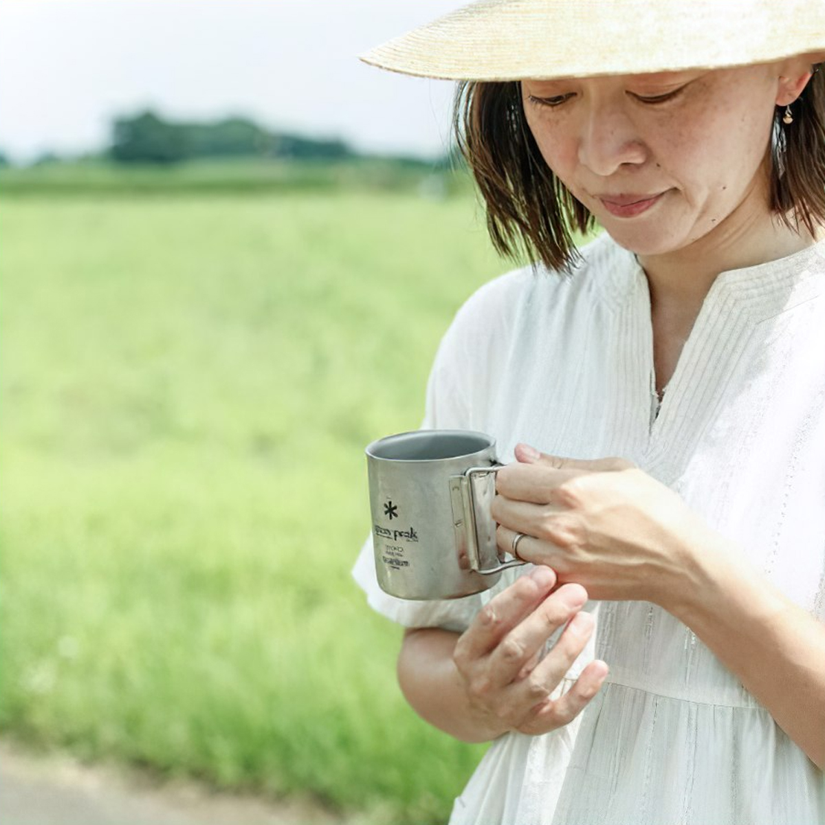 Snowpeak Ly Thép Không Gỉ Cách Nhiệt 2 Lớp Giữ Nhiệt Tốt Cắm Trại Du Lịch Ti-Double 200 – 450ml Mug