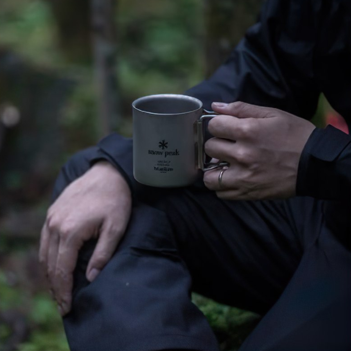 Snowpeak Ly Thép Không Gỉ Cách Nhiệt 2 Lớp Giữ Nhiệt Tốt Cắm Trại Du Lịch Ti-Double 200 – 450ml Mug