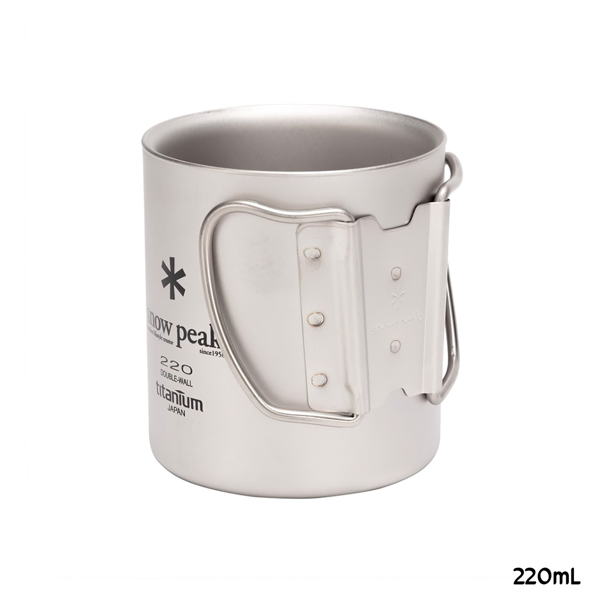 Snowpeak Ly Thép Không Gỉ Cách Nhiệt 2 Lớp Giữ Nhiệt Tốt Cắm Trại Du Lịch Ti-Double 200 – 450ml Mug