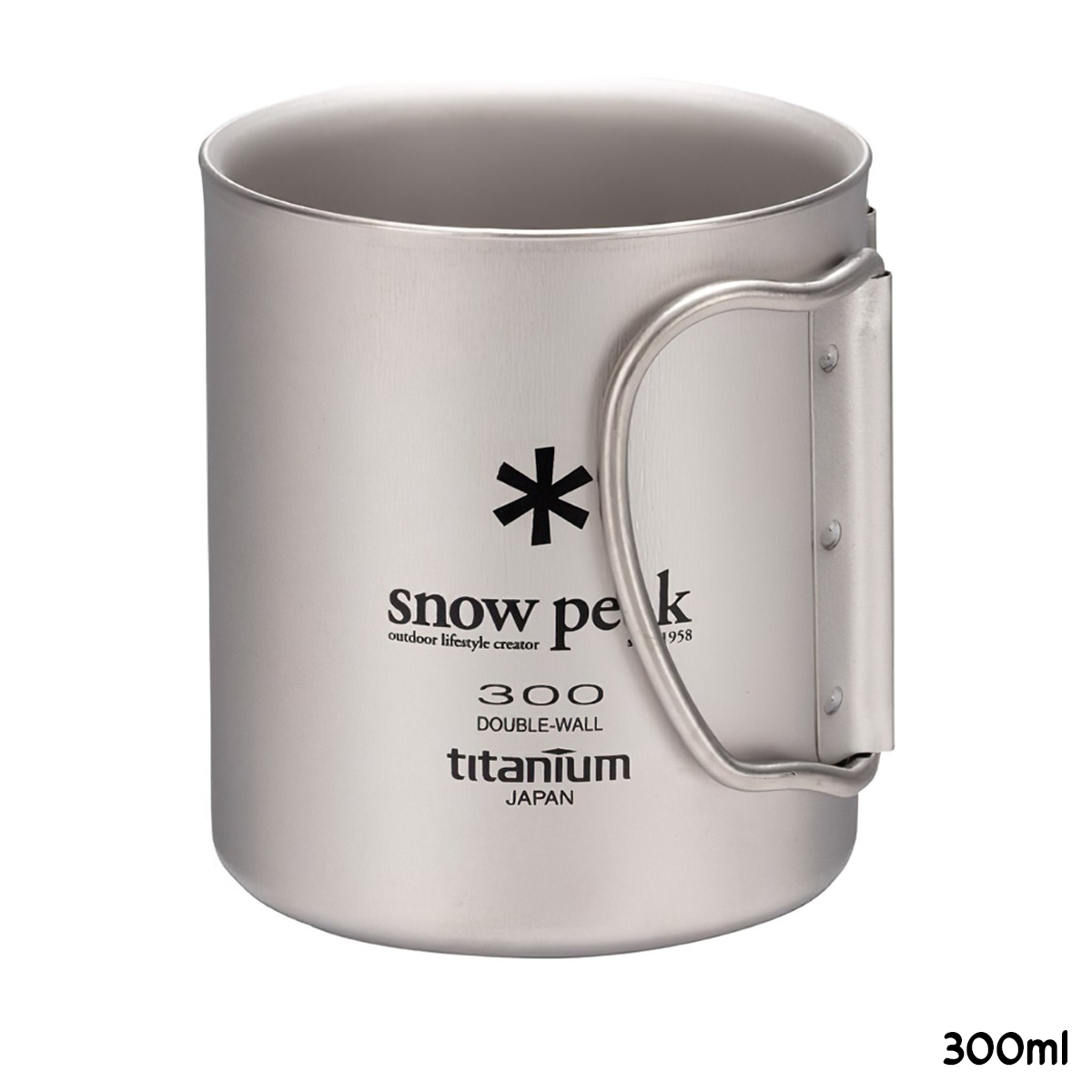 Snowpeak Ly Thép Không Gỉ Cách Nhiệt 2 Lớp Giữ Nhiệt Tốt Cắm Trại Du Lịch Ti-Double 200 – 450ml Mug