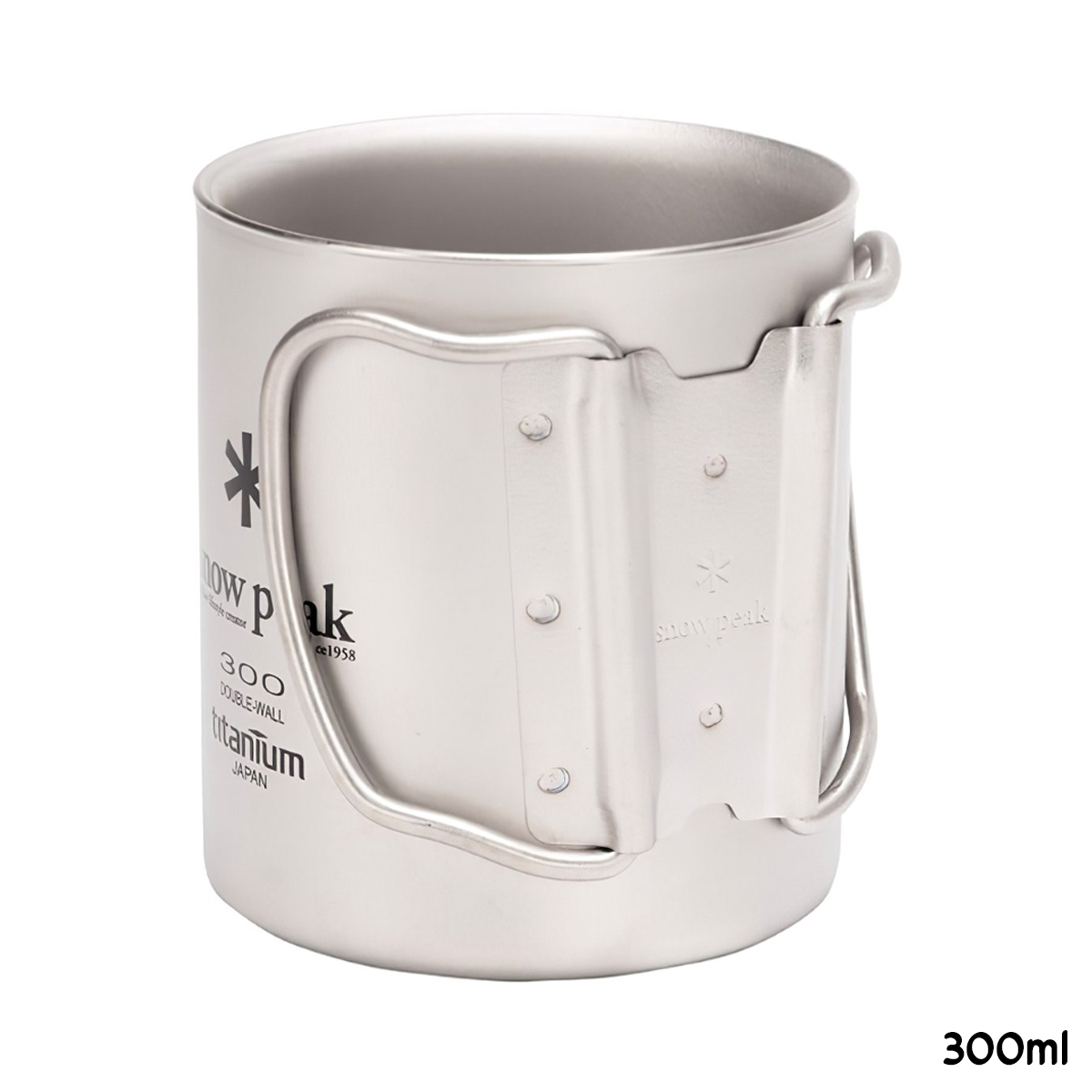 Snowpeak Ly Thép Không Gỉ Cách Nhiệt 2 Lớp Giữ Nhiệt Tốt Cắm Trại Du Lịch Ti-Double 200 – 450ml Mug