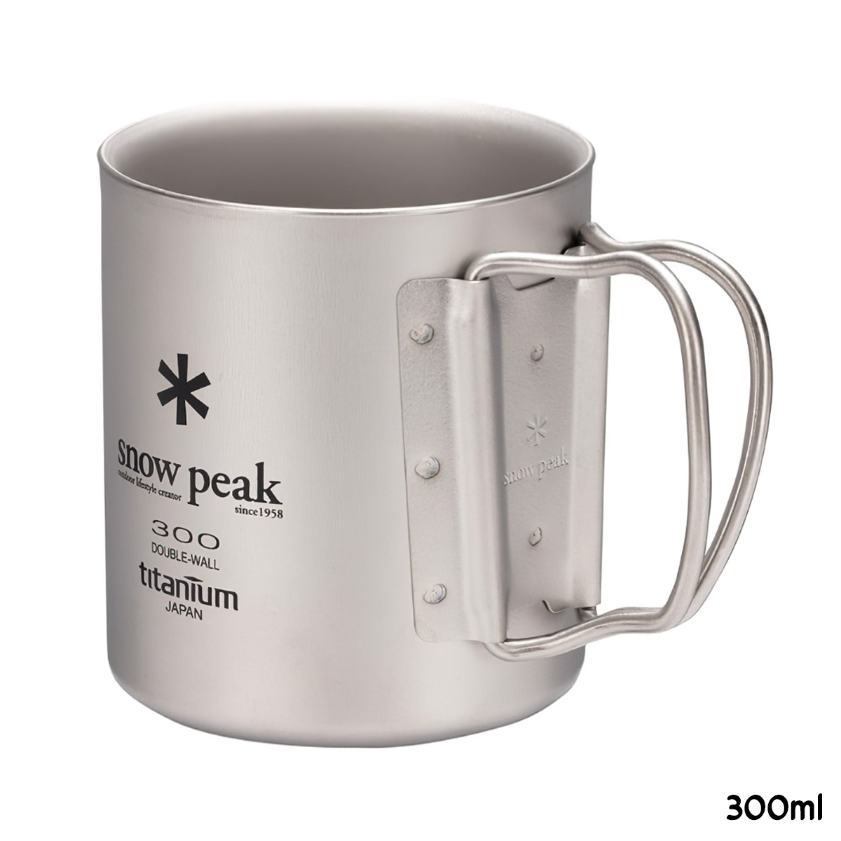 Snowpeak Ly Thép Không Gỉ Cách Nhiệt 2 Lớp Giữ Nhiệt Tốt Cắm Trại Du Lịch Ti-Double 200 – 450ml Mug