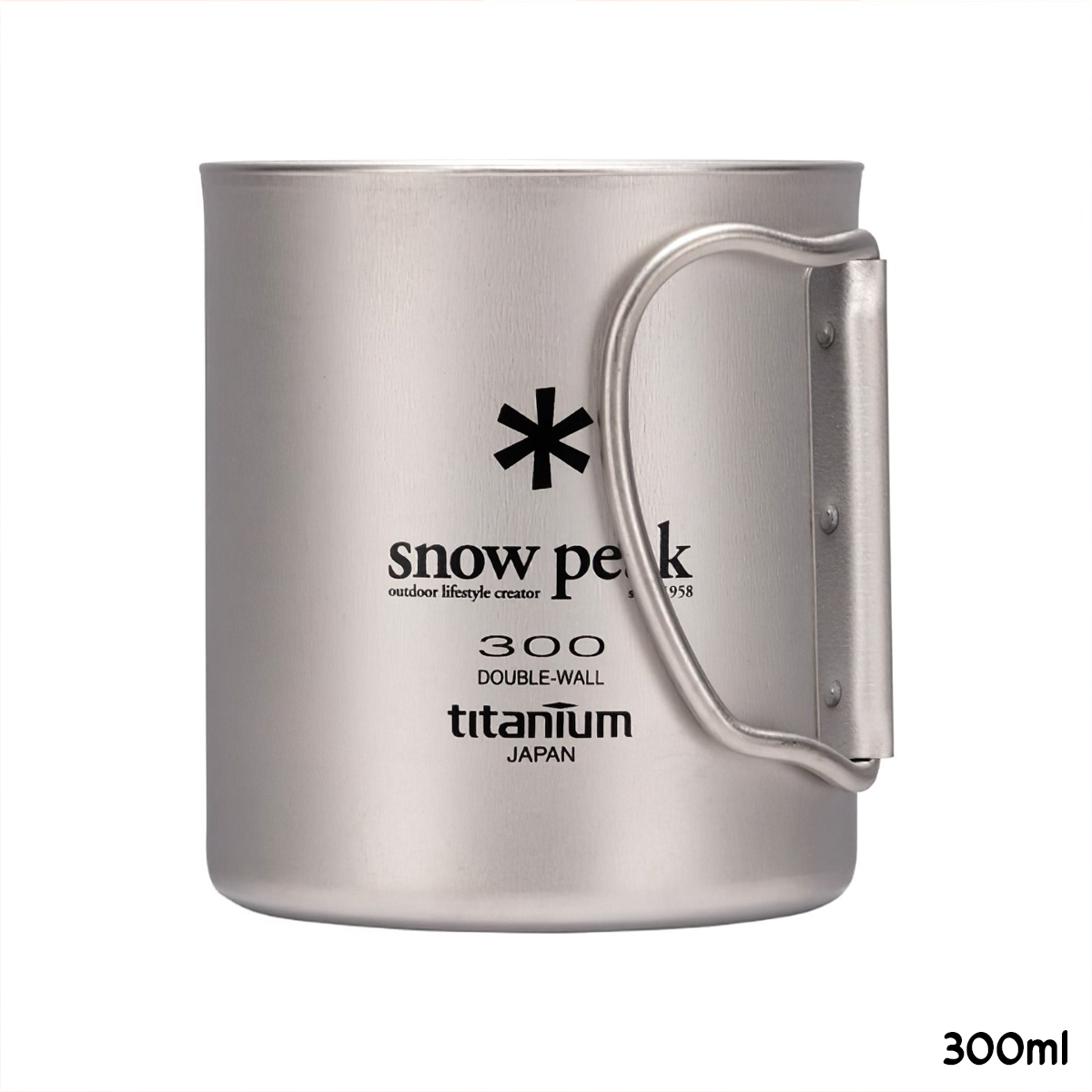 Snowpeak Ly Thép Không Gỉ Cách Nhiệt 2 Lớp Giữ Nhiệt Tốt Cắm Trại Du Lịch Ti-Double 200 – 450ml Mug