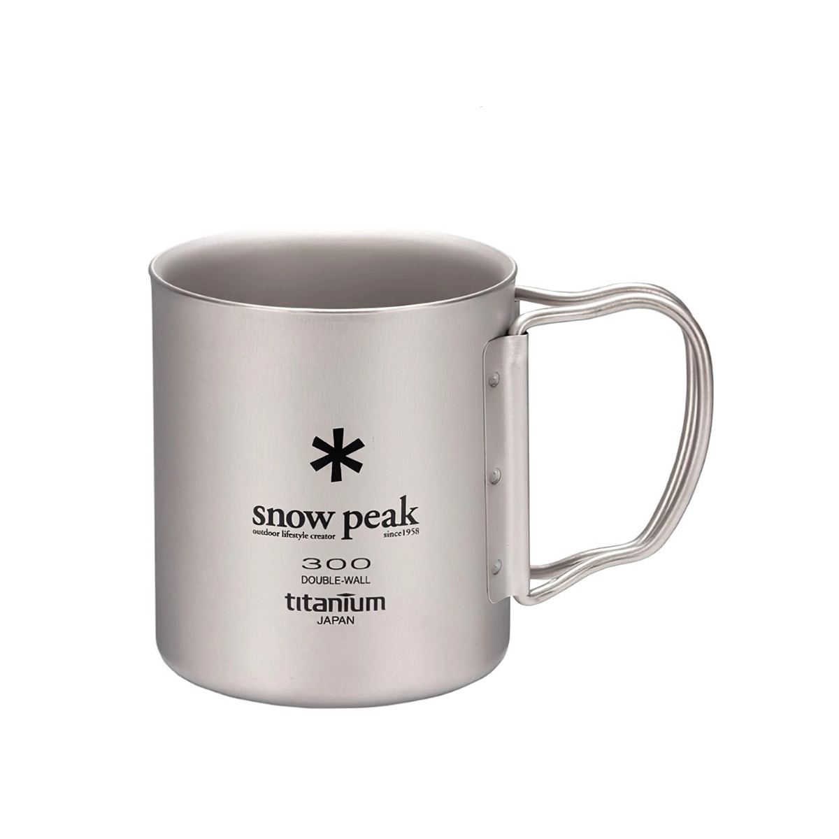 Snowpeak Ly Thép Không Gỉ Cách Nhiệt 2 Lớp Giữ Nhiệt Tốt Cắm Trại Du Lịch Ti-Double 200 – 450ml Mug