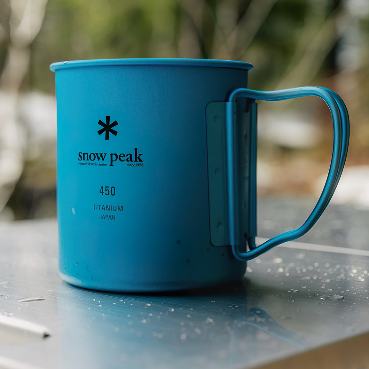 Snowpeak Ly Titan Siêu Bền Và Siêu Nhẹ Cắm Trại Du Lịch Ti-Single 450Ml Anodized Cup