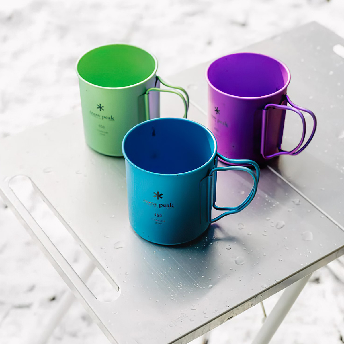 Snowpeak Ly Titan Siêu Bền Và Siêu Nhẹ Cắm Trại Du Lịch Ti-Single 450Ml Anodized Cup