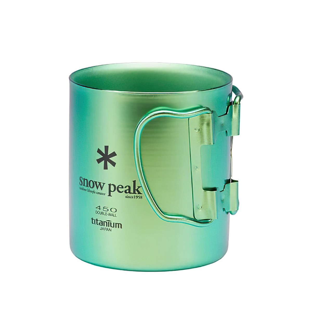 Snowpeak Ly Titan Siêu Bền Và Siêu Nhẹ Cắm Trại Du Lịch Titanium Double Wall Colored Cup 450ml