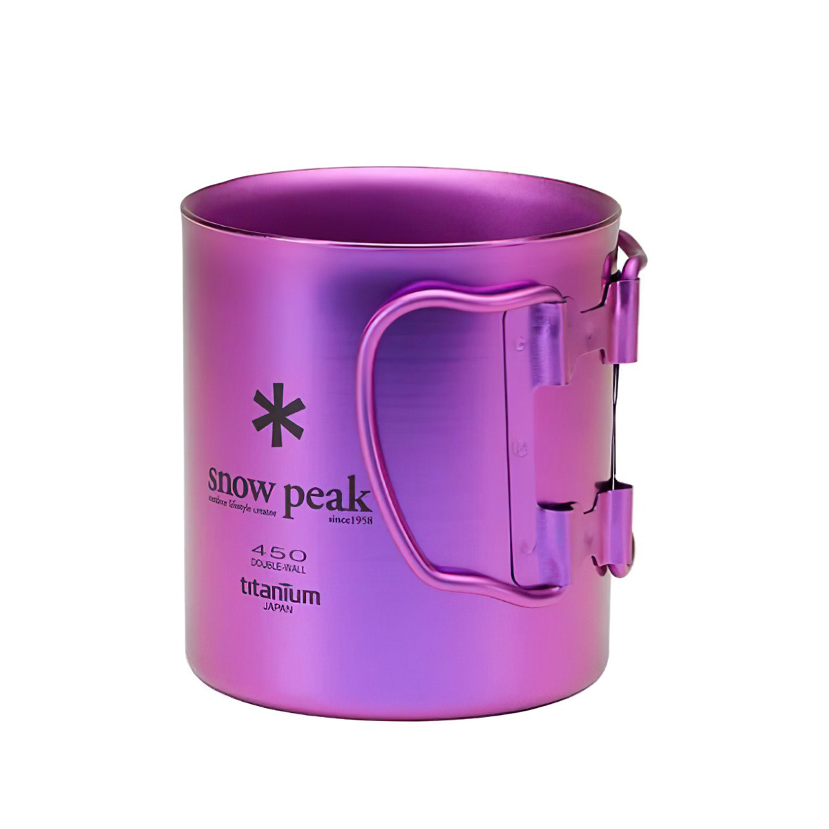 Snowpeak Ly Titan Siêu Bền Và Siêu Nhẹ Cắm Trại Du Lịch Titanium Double Wall Colored Cup 450ml