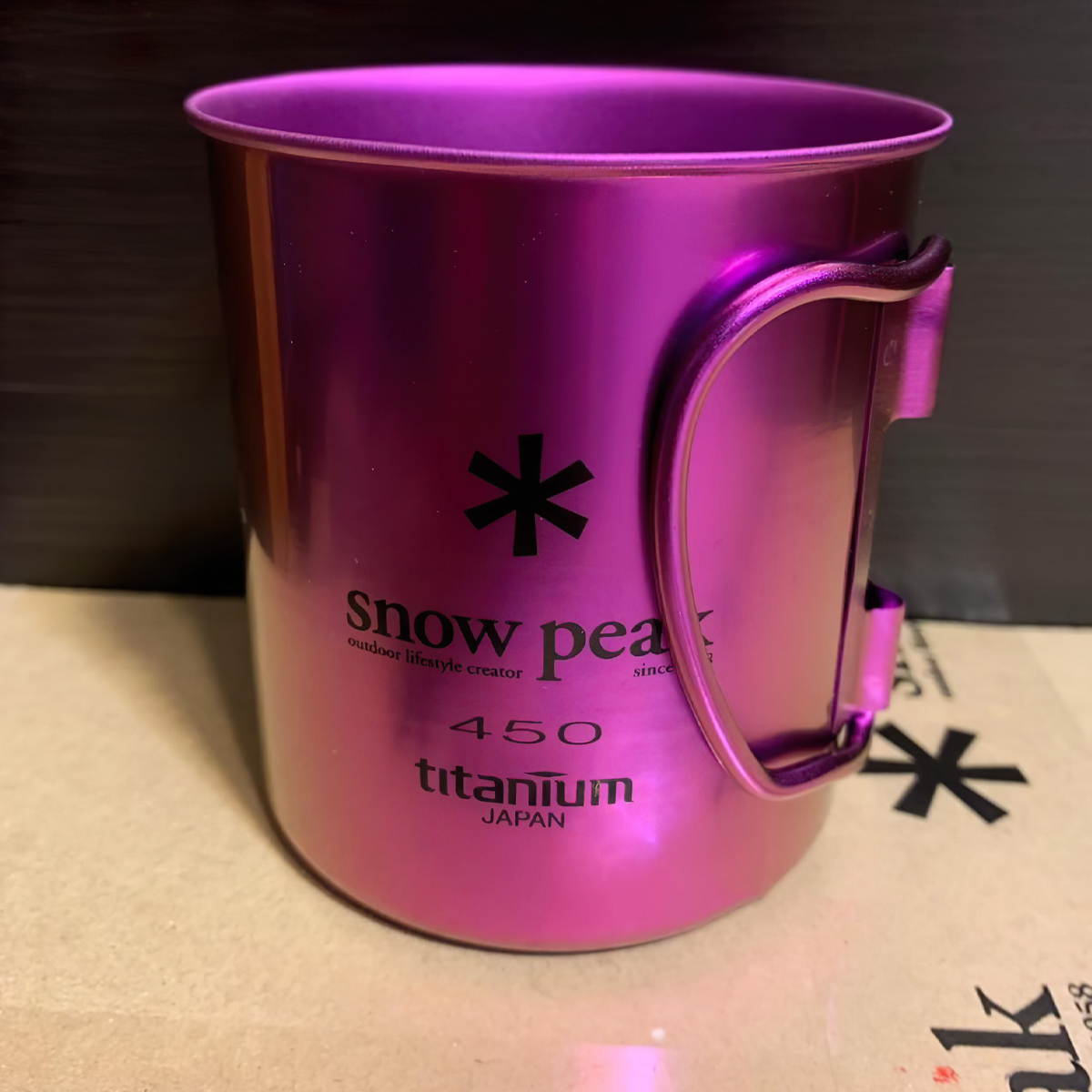 Snowpeak Ly Titan Siêu Bền Và Siêu Nhẹ Cắm Trại Du Lịch Titanium Double Wall Colored Cup 450ml