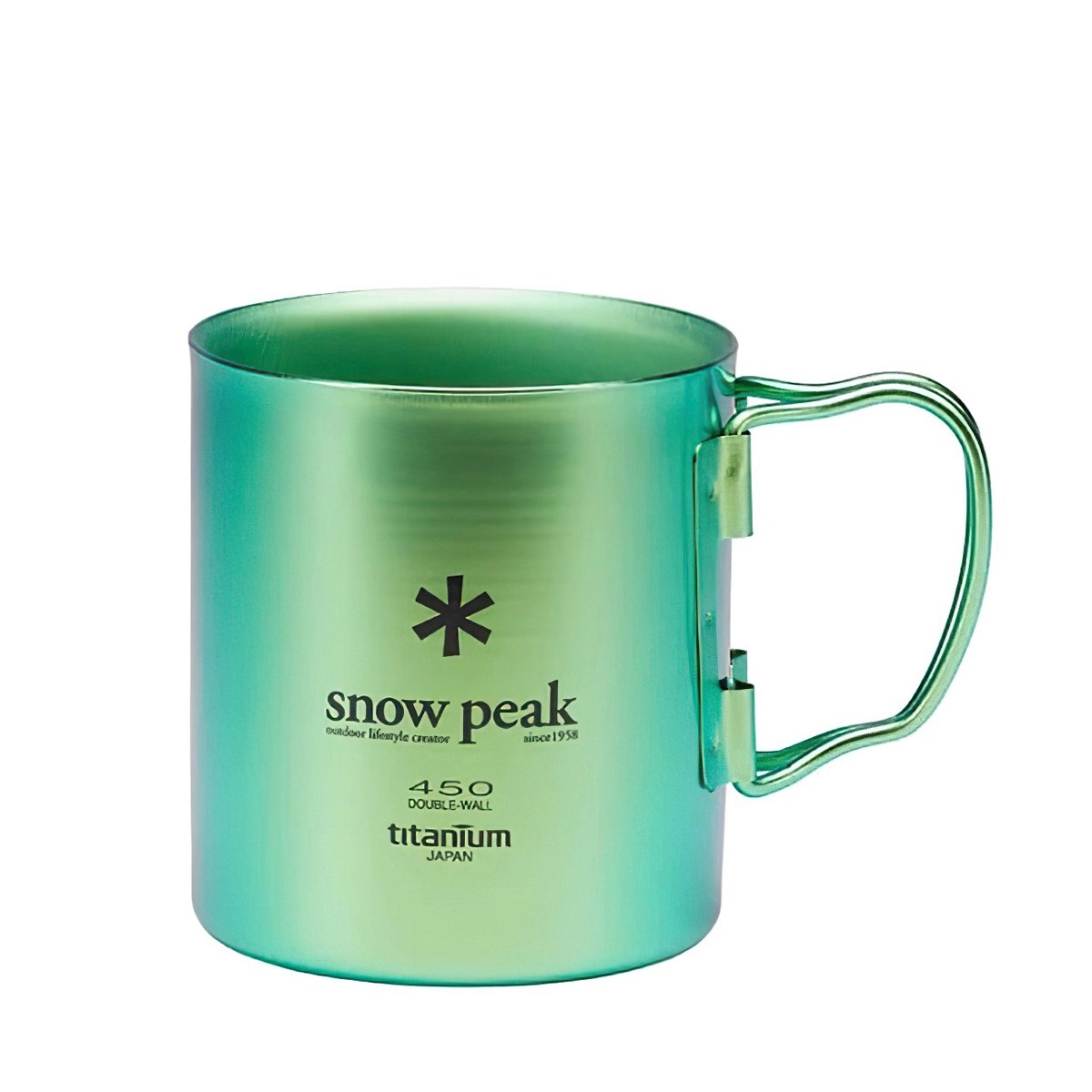 Snowpeak Ly Titan Siêu Bền Và Siêu Nhẹ Cắm Trại Du Lịch Titanium Double Wall Colored Cup 450ml