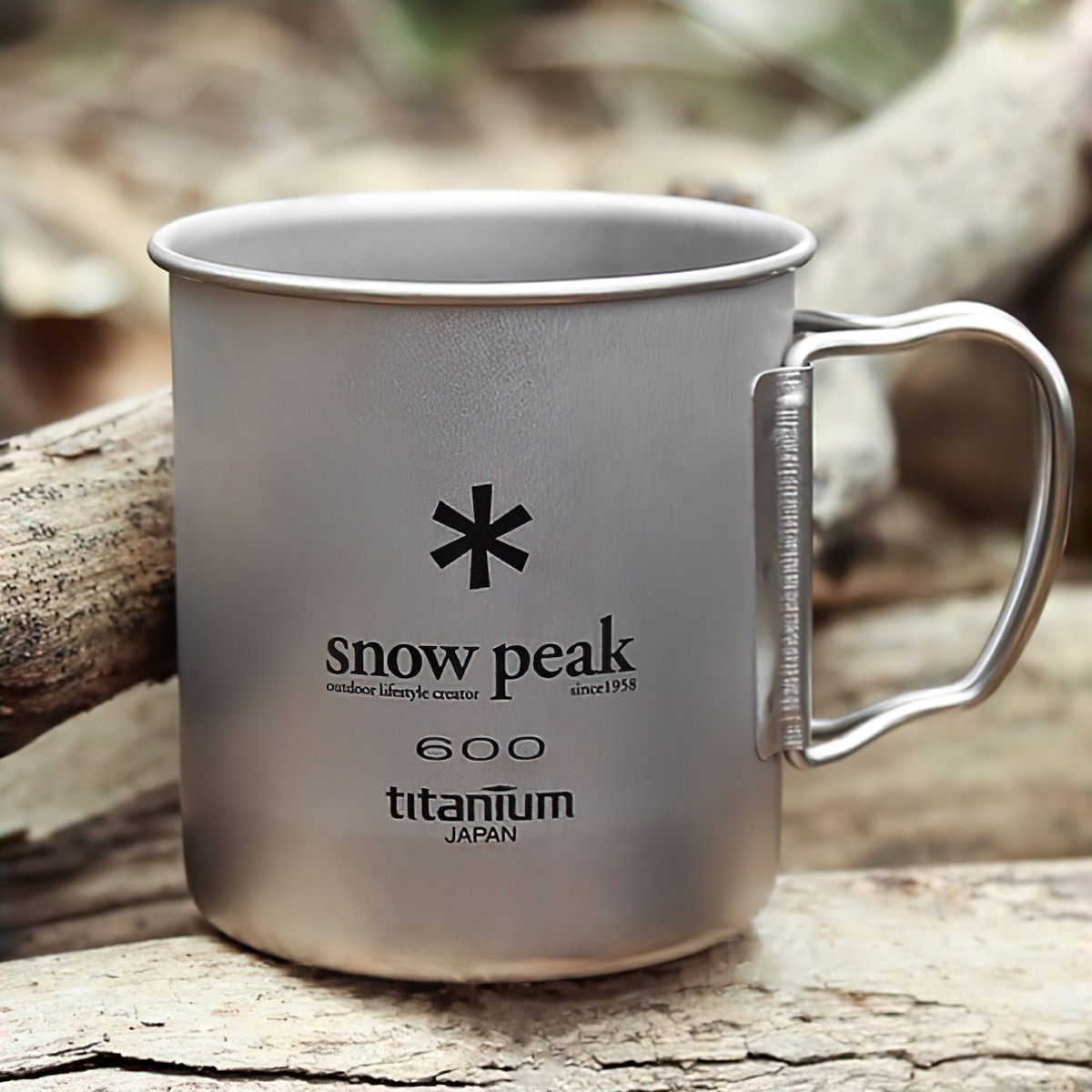 Ly Titan Siêu Bền Và Siêu Nhẹ Cắm Trại Du Lịch Snowpeak Titanium Single Cup 600ml