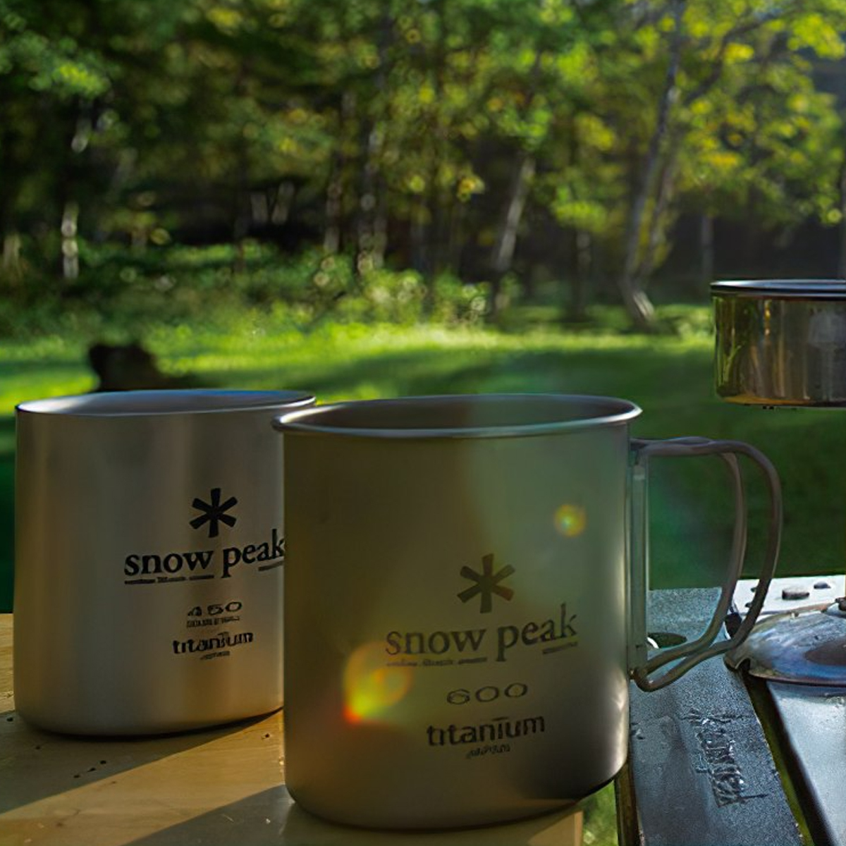 Ly Titan Siêu Bền Và Siêu Nhẹ Cắm Trại Du Lịch Snowpeak Titanium Single Cup 600ml