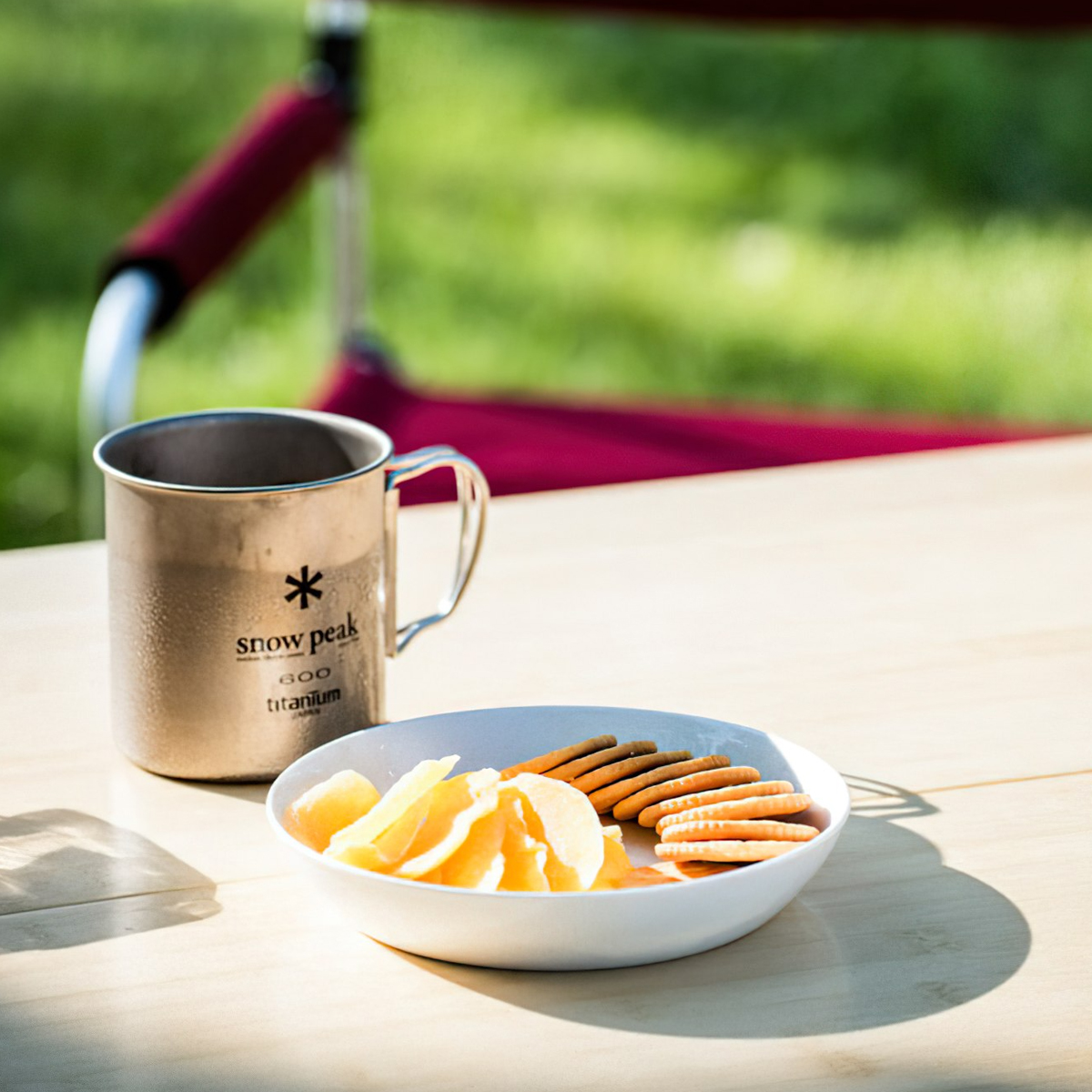 Ly Titan Siêu Bền Và Siêu Nhẹ Cắm Trại Du Lịch Snowpeak Titanium Single Cup 600ml