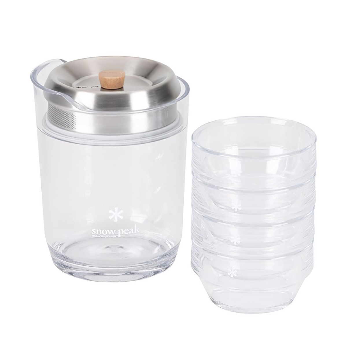 Snowpeak Ly Trà Cắm Trại Du Lịch Sayo Clear Teacup (Set Of 2)