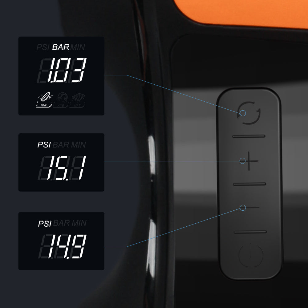 Flextail MAX SUP PUMP - Máy Bơm Không Dây 20PSI Cho Thuyền SUP & Dù Lượn - Cordless Rechargeable Air Pump for SUP & KITE