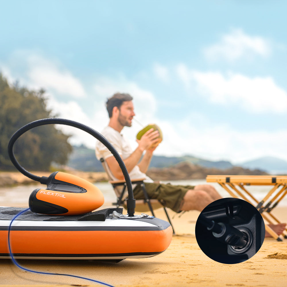 Flextail MAX SUP PUMP - Máy Bơm Không Dây 20PSI Cho Thuyền SUP & Dù Lượn - Cordless Rechargeable Air Pump for SUP & KITE