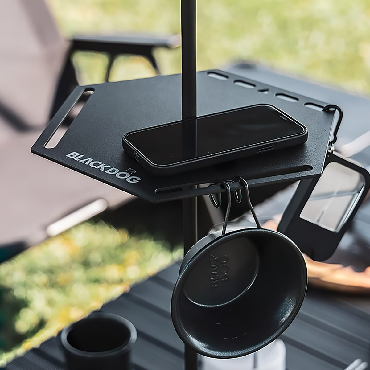 Mâm Lục Giác Bằng Nhôm Cắm Trại Blackdog Camping Lamp Stand Hex Tray BD-DP001