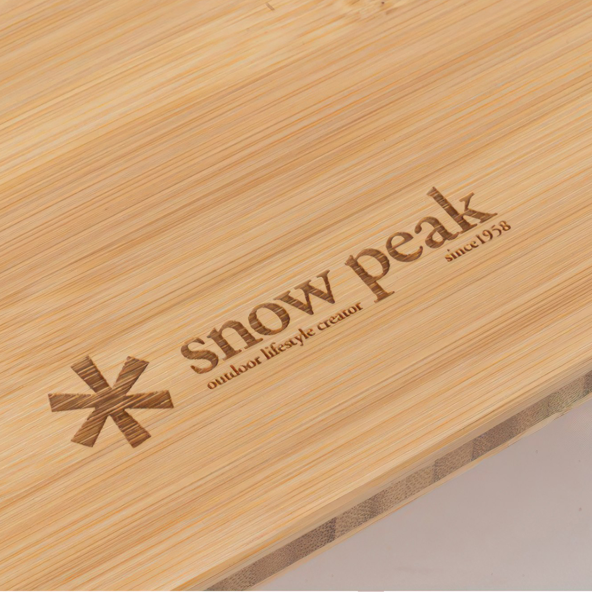Snowpeak Multi-Function Table Open R Bamboo Mặt Bàn Lắp Ghép Cắm Trại