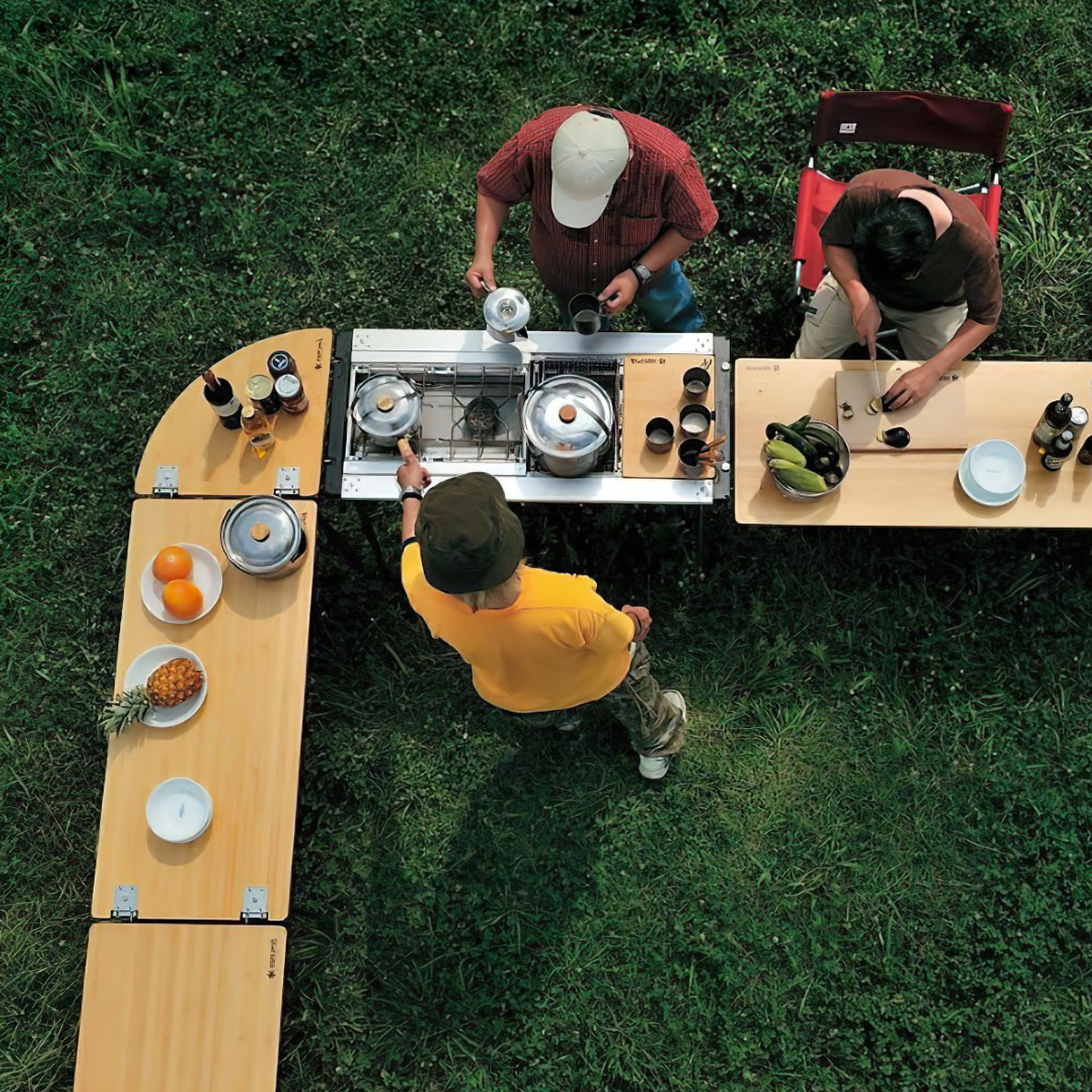 Snowpeak Wood Table W Bamboo CK-126TR Mặt Bàn Lắp Ghép Cắm Trại