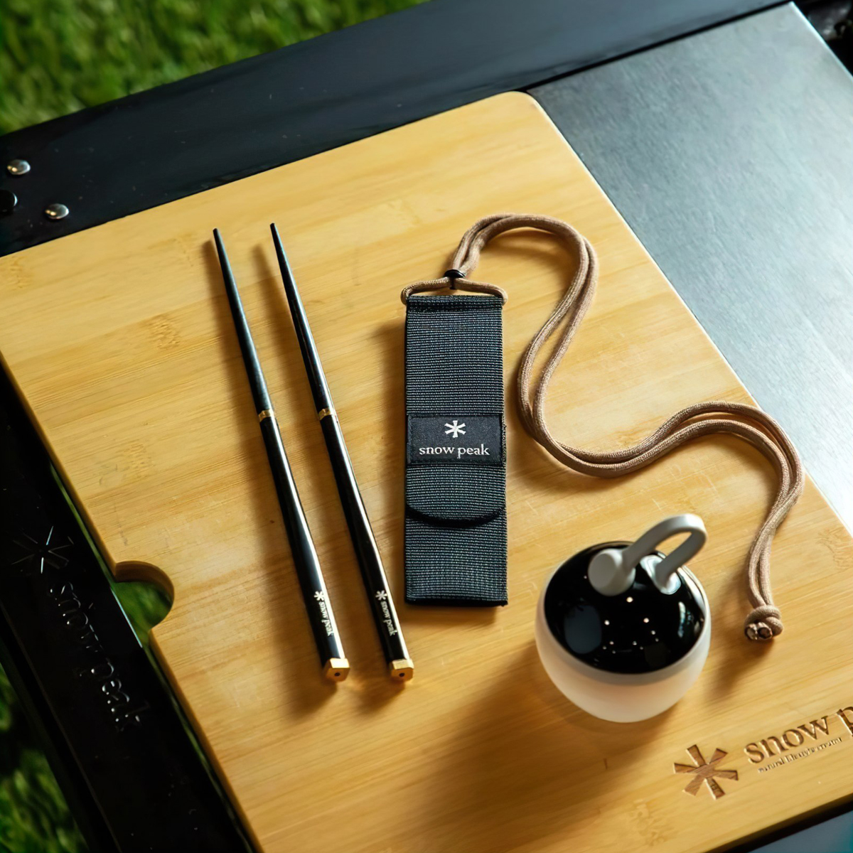 Snowpeak Wood Table W Bamboo CK-126TR Mặt Bàn Lắp Ghép Cắm Trại